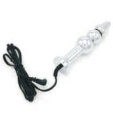 Bipolar Metal Electric Shock Butt Plug - E